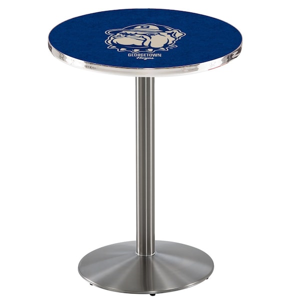 Holland Bar Stool Co 36" Stainless Steel Georgetown Pub Table L214S3628Grgtwn - main